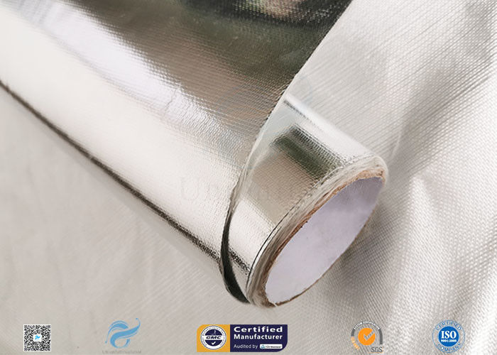 Thermal Insulation Aluminium Foil Singled Side Woven Fiberglass Fabric