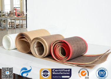 টর্রিলা কনভেয়র বেল্টের জন্য 560gsm 4x4mm PTFE লেপা ফাইবারগ্লাস ওপেন মেশ